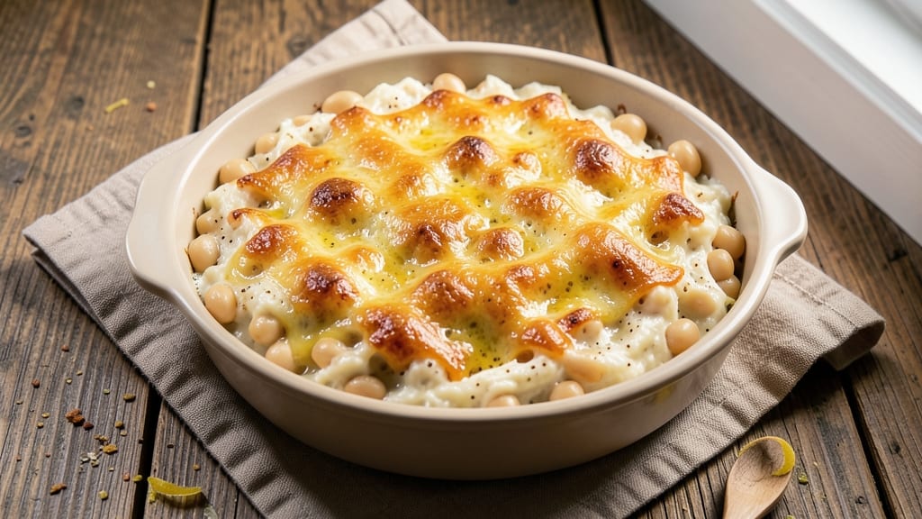 Bean Gratin Recipe: Cheesy Crispy Top, Creamy Bean Heart