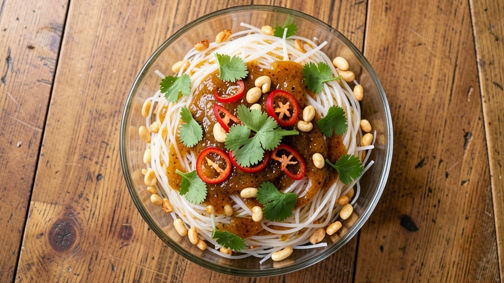 Bean Thread Noodle Salad Recipe: Silky Slippery Textures With Tangy Peanut Zing