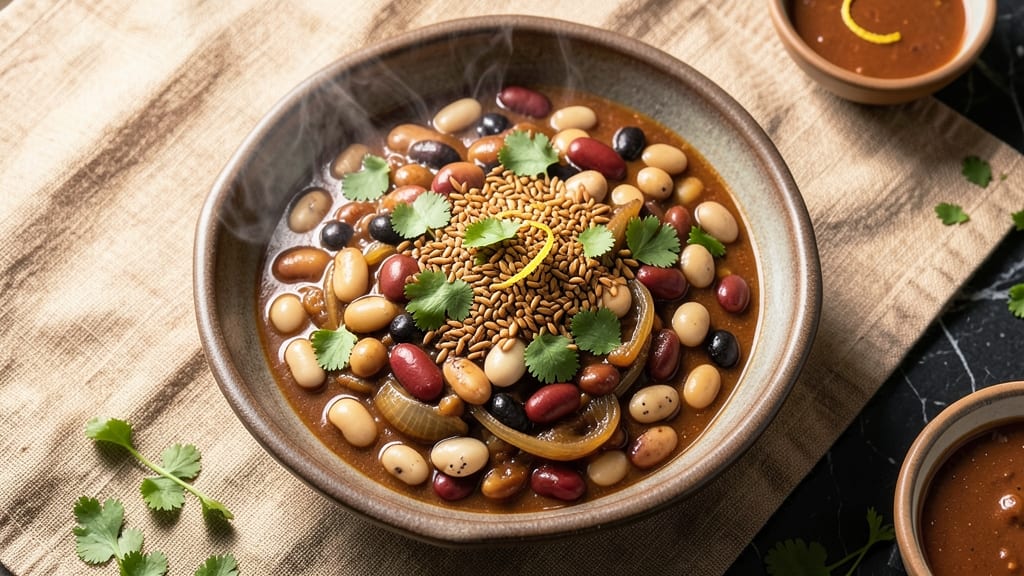 7 Bean Chili Recipe Slow Cooker: Smoky Cumin-Infused Depth With Crunchy Topping Twist