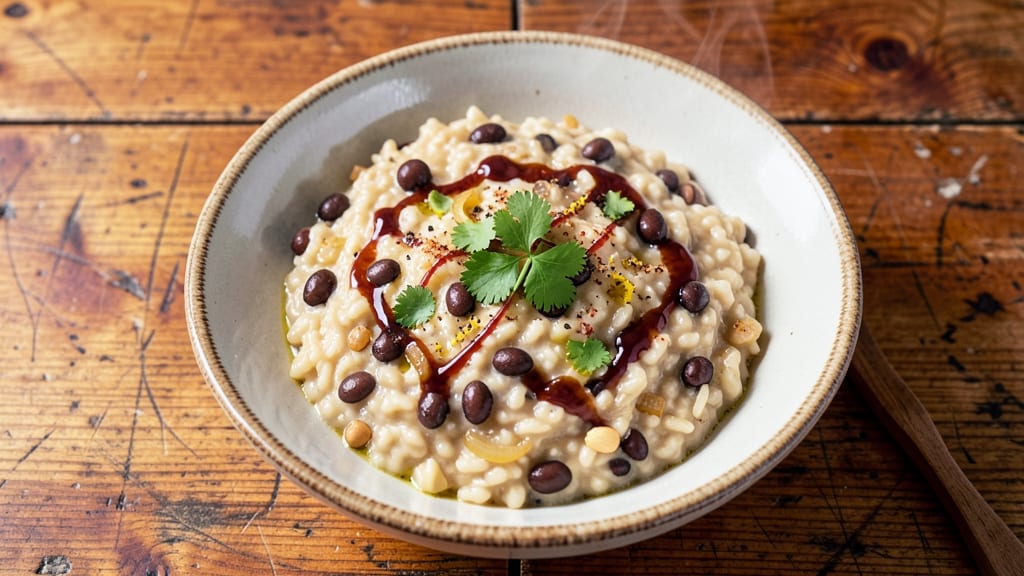 Black Bean Risotto Recipe: Creamy Umami Depth With Toasted Garlic