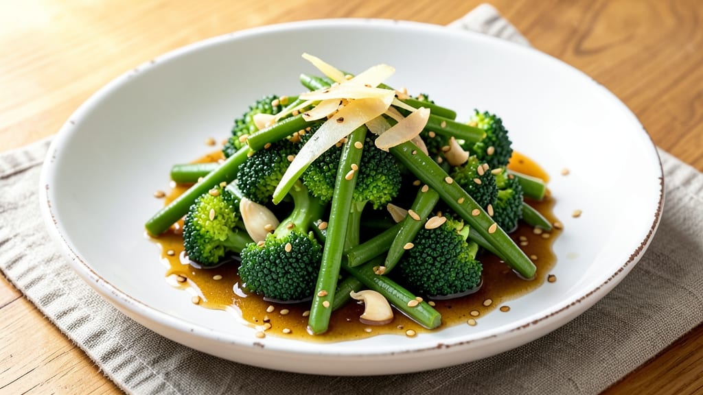 Broccoli and String Beans Recipe: Crisp-Tender Stir-Fry with Garlic Ginger Zing