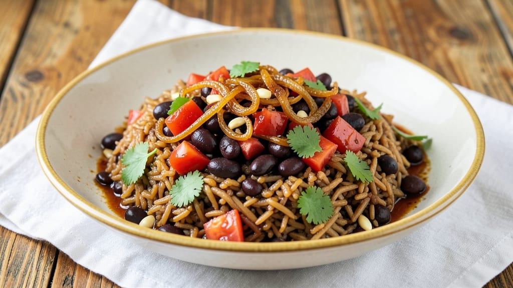 Black Bean and Rice Recipe Indian: Spiced Tomato-Coconut One-Pot Magic